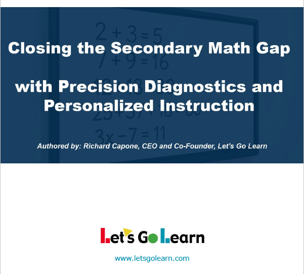 Closing the Secondary Math Gap Cover Page
